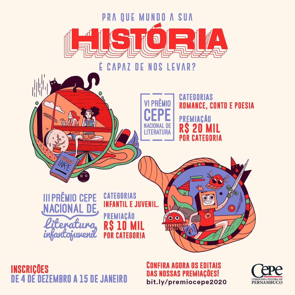 imagem do Últimos dias para inscrições no Prêmio Cepe Nacional de Literatura