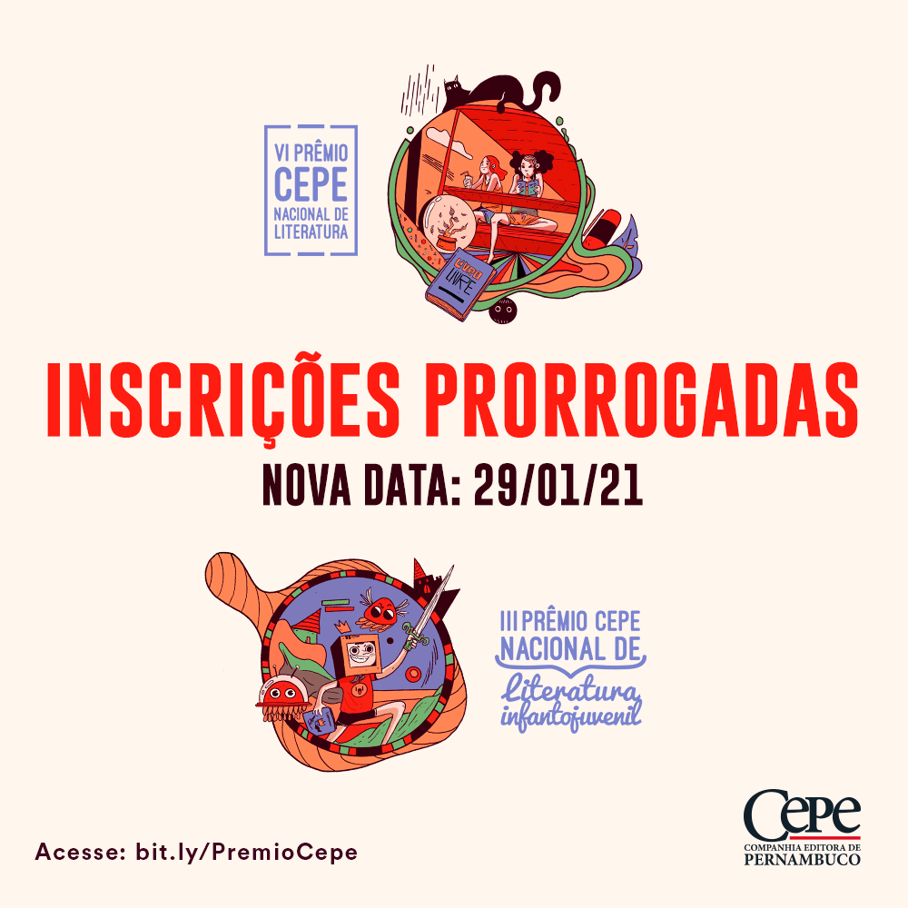 imagem do Prorrogadas inscrições para o Prêmio Cepe Nacional de Literatura