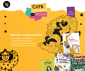 Cartaz da editora CEPE nas escolas